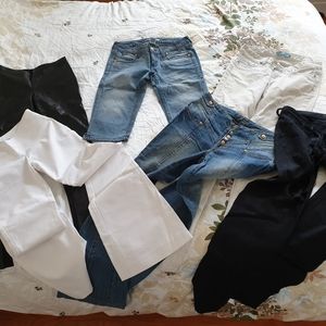 6 MARCIANO Pants Jeans Crop Linen